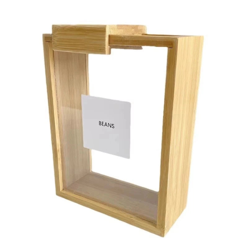 Bamboo Square Pantry Storage Food Containers