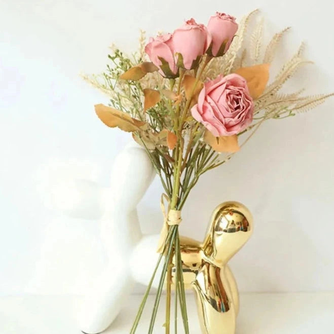 Faux Dried Rose Bundle