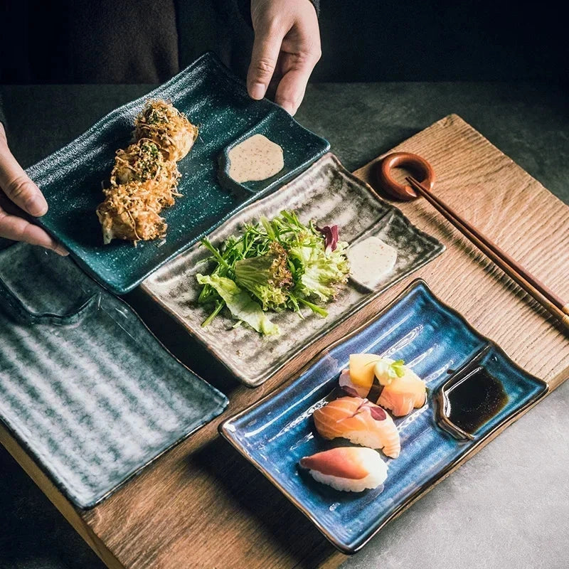 Artisan Ceramic Sushi Plates