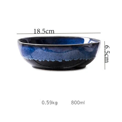 Kobe Blue Ceramic Bowl