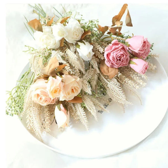 Faux Dried Rose Bundle