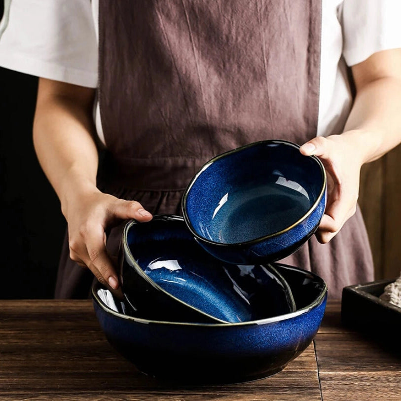 Kobe Blue Ceramic Bowl