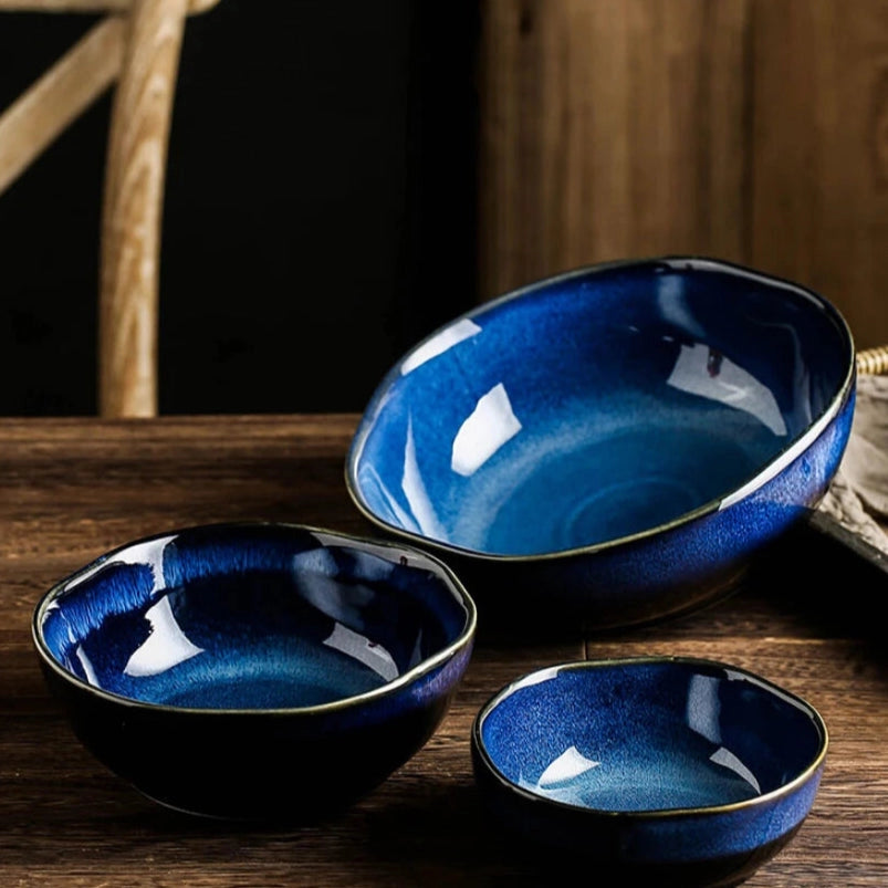 Kobe Blue Ceramic Bowl