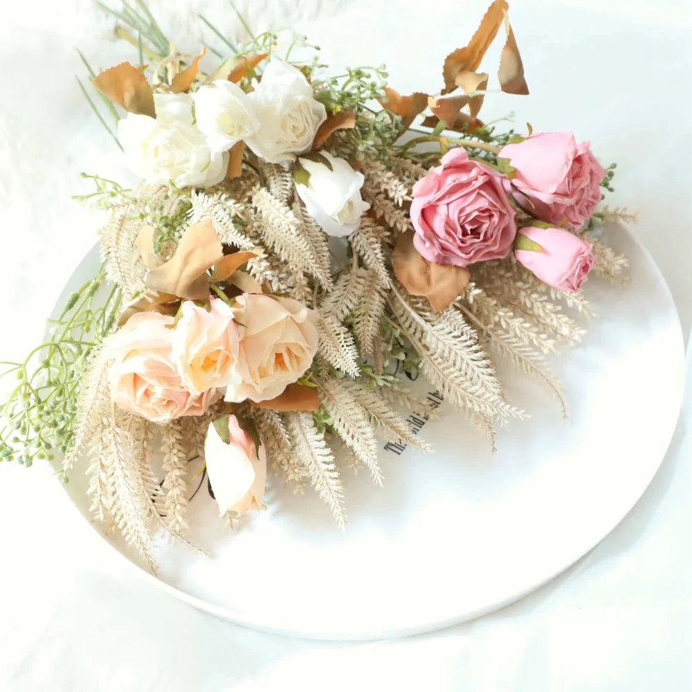 Faux Dried Rose Bundle