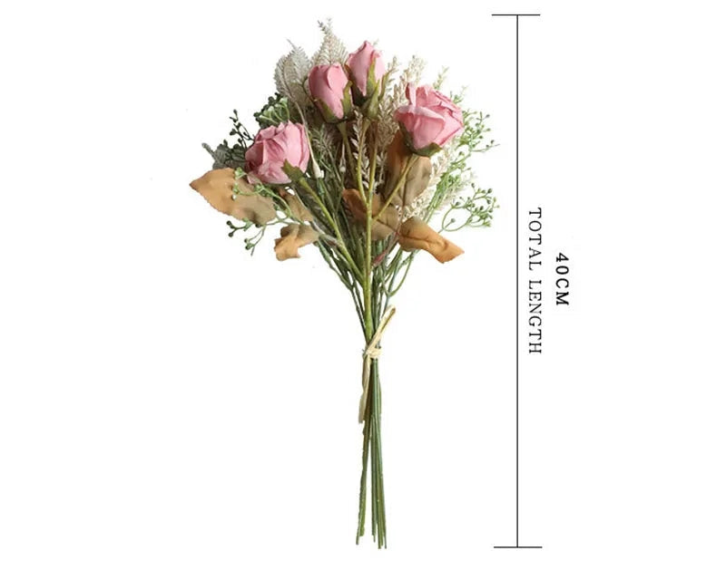 Faux Dried Rose Bundle