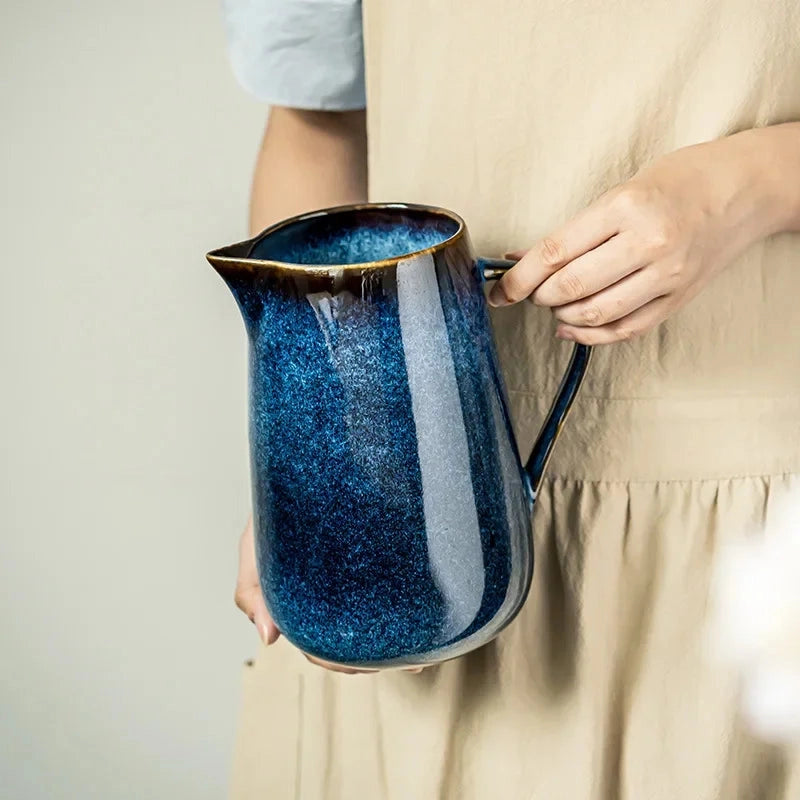 Laguna Kiln Blue Ceramic Pitcher