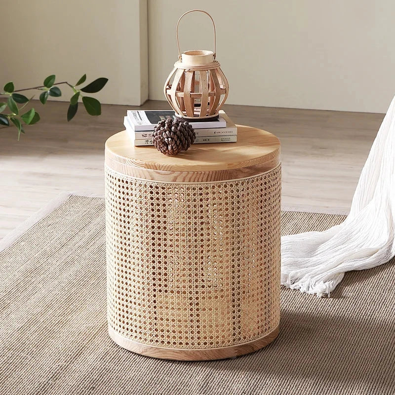 Storage Wooden Side Table