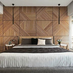 3D Wood Wall Panels 4-Piece Set