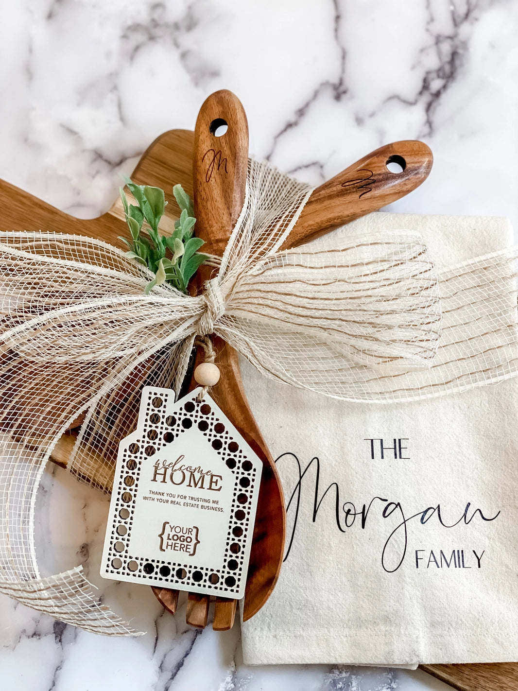 Personalized Housewarming Gift-Acacia Board Set