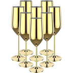 Stainless Steel 8-Piece Glassware Set