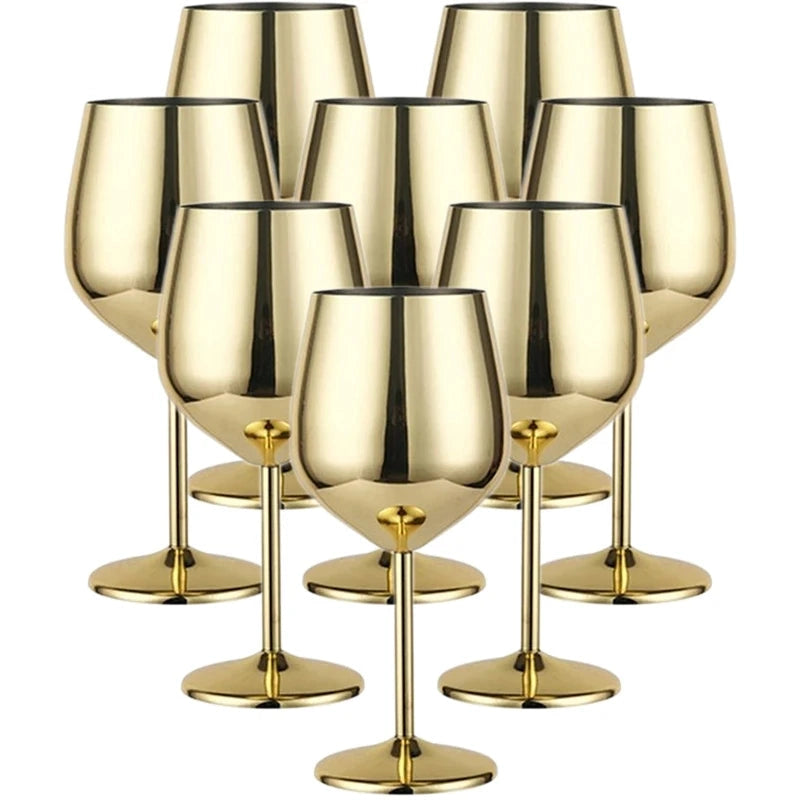 Stainless Steel 8-Piece Glassware Set