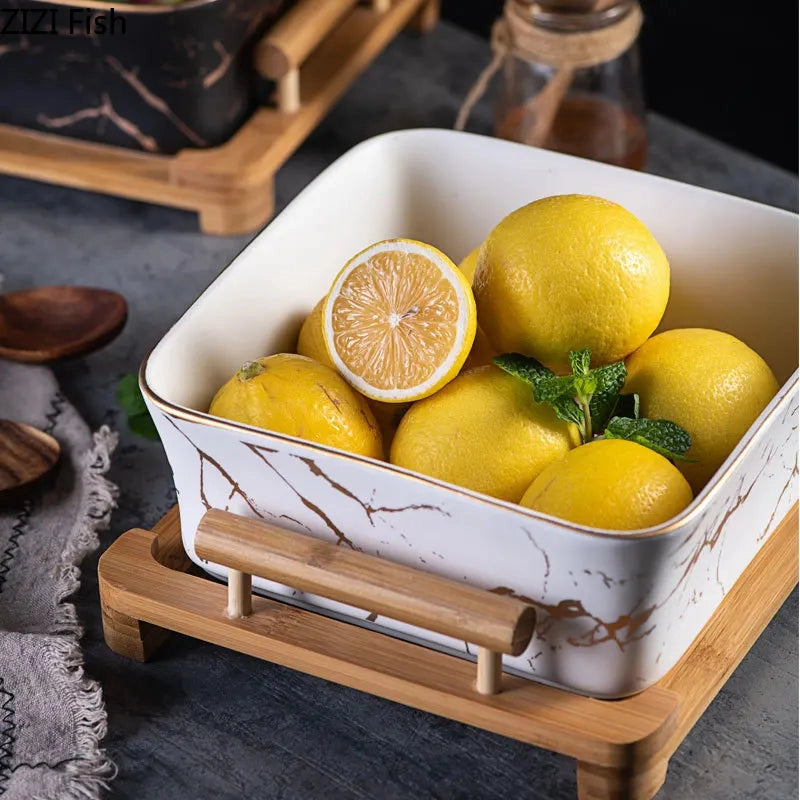 Marble Serving Bowl