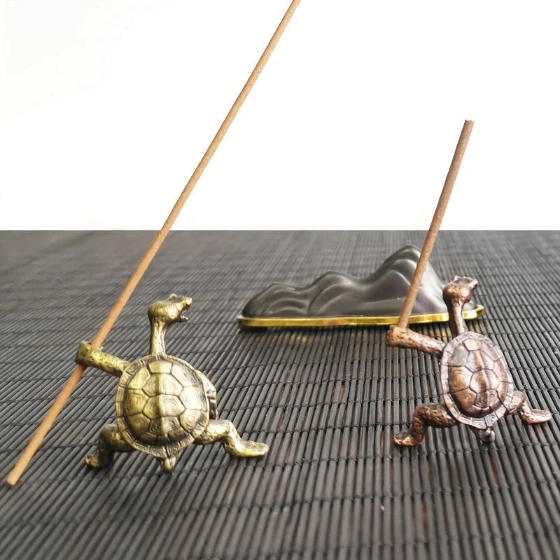 Brass Turtle Incense Holder
