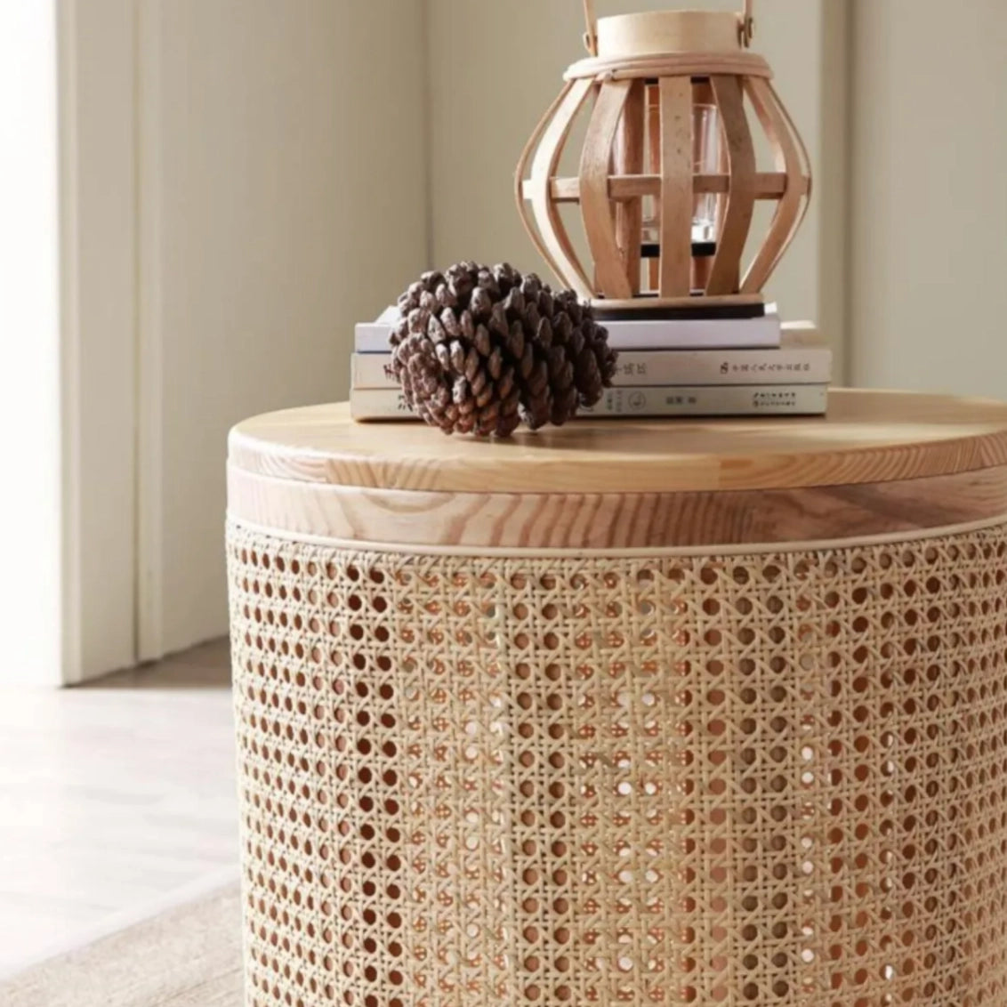 Storage Wooden Side Table