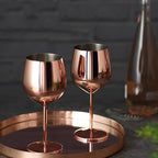 Stainless Steel 8-Piece Glassware Set