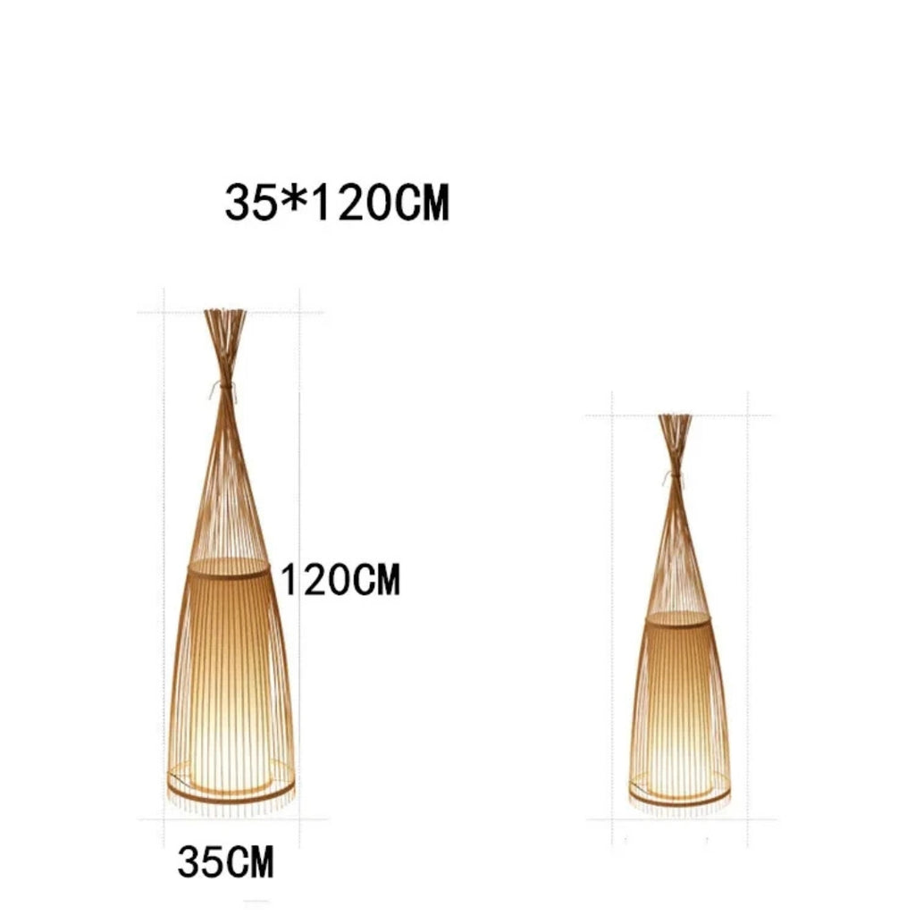 Bamboo Teepee Floor Lamp