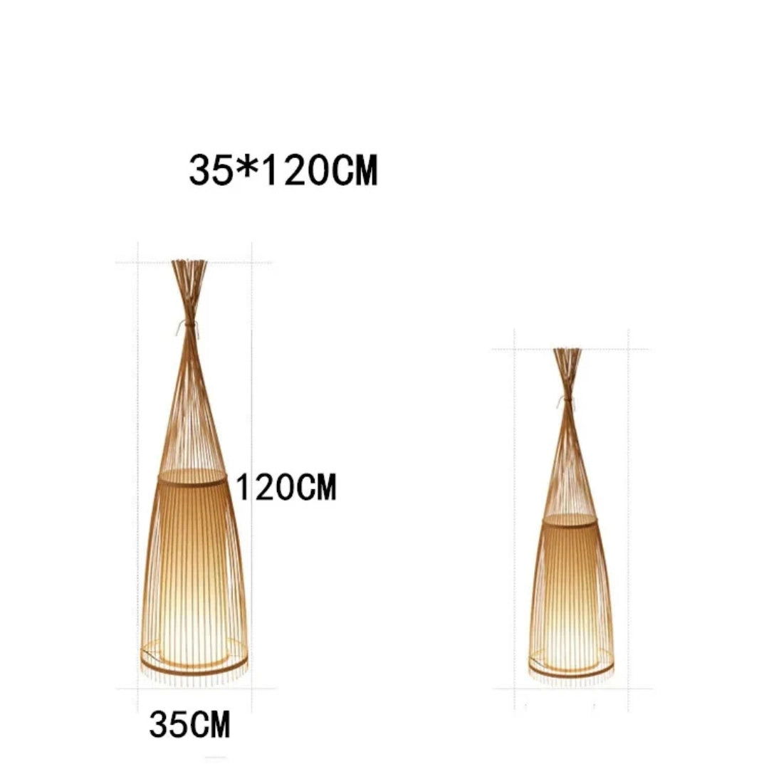 Bamboo Teepee Floor Lamp